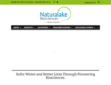 Tablet Screenshot of naturalake.com